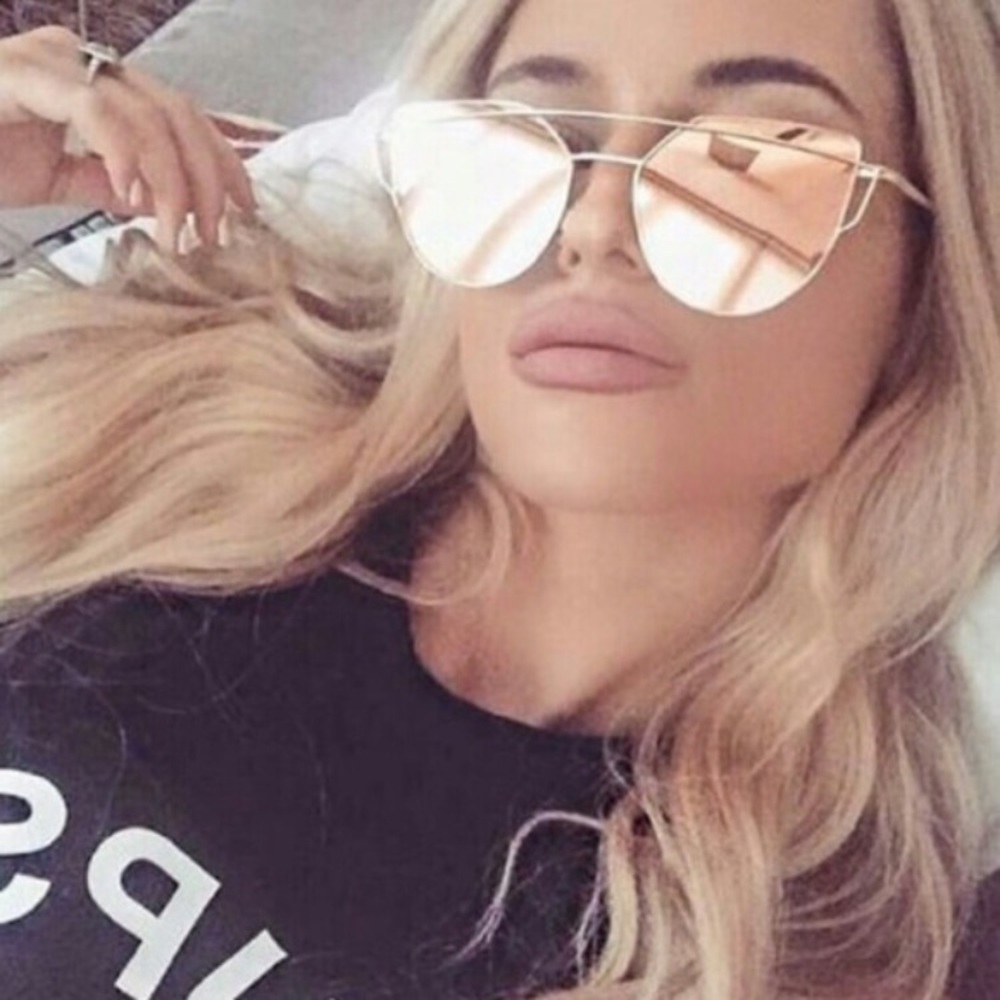 🕶RESTOCKED🕶 RoseGold Mirrored Aviator Sunglasses